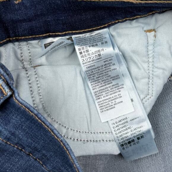 Levi's 311 Shaping Skinny Mid Rise Stretch Jeans Womens Size 27 x 32 - Picture 6 of 9